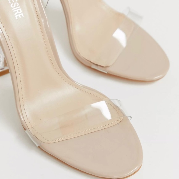 ASOS Public Desire Alia clear strap heeled sandals - Picture 3 of 4